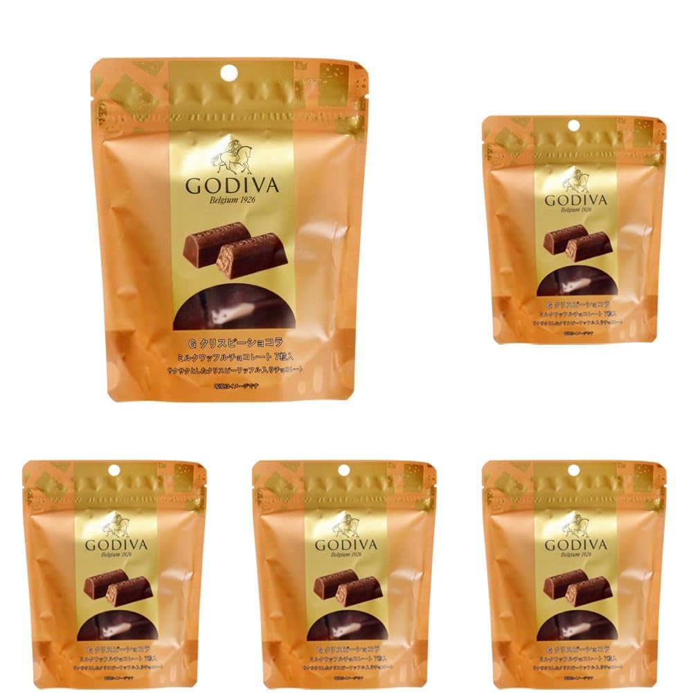Caffarel & GODIVAクリスピー Amazon.co.jp: GODIVA(ゴディバ) G クリスピーショコラミルクワッフル